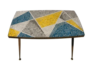 Mid-Century Modern Coffee Table with Mosaic Top by Berthold Muller, 1950s